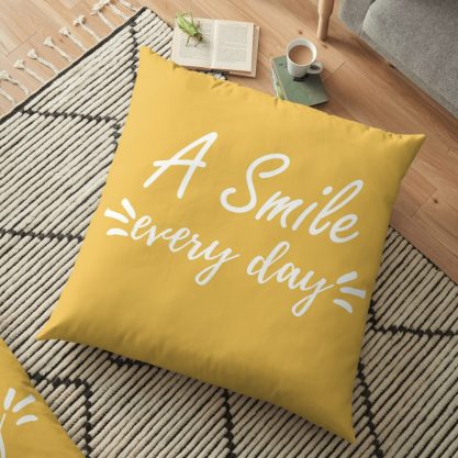 A Smile Everyday Positivity Cute Smiling Gift Pillow