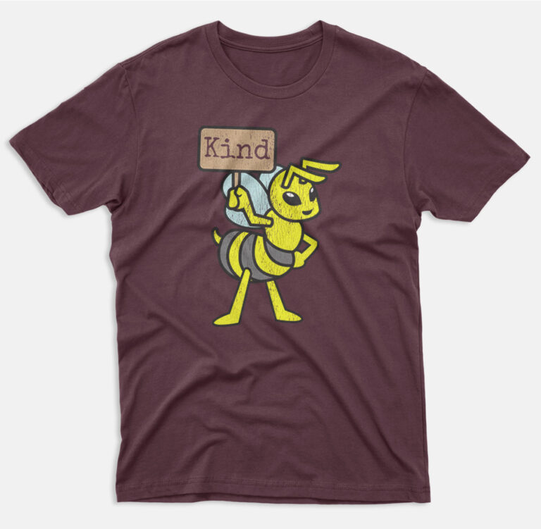 Retro Bee Kind Vintage Graphic Kindness T-Shirt